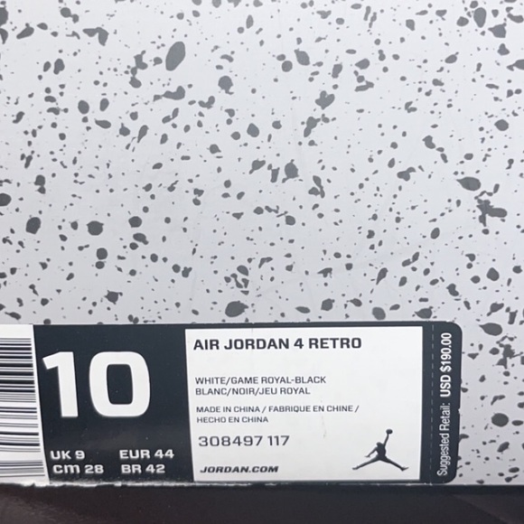 jordan 4 motorsport 2017 size 10 - Picture 2 of 4